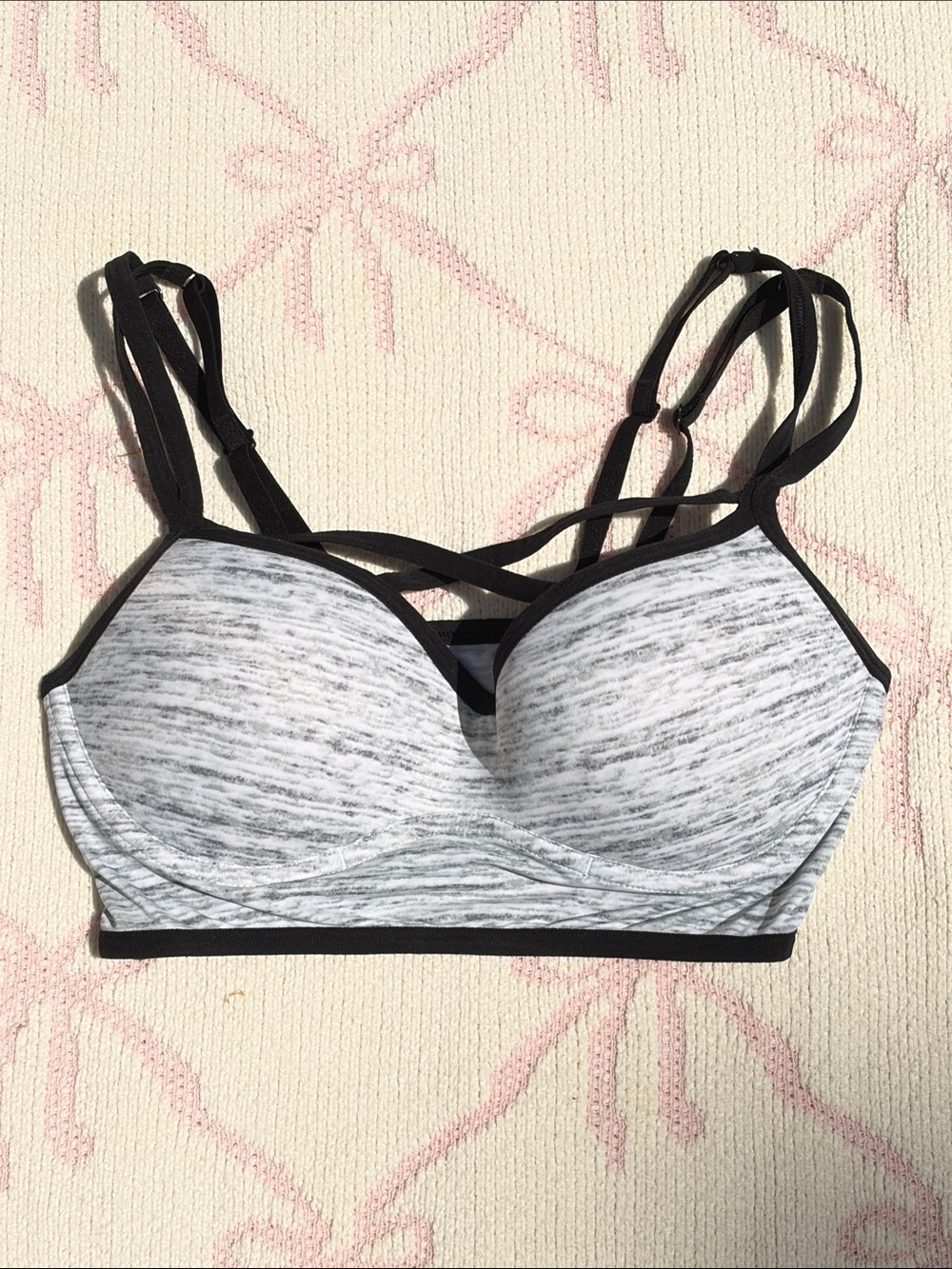 VS PINK Cross Front Sports Bra